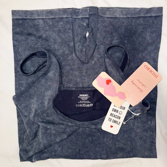 NWT INDERO MATERNITY  ROMPER STRETCH GREY SIZE XL - Picture 6 of 6